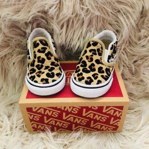 Vans Slip On Skate Shoe - Baby / Toddler - Leopard